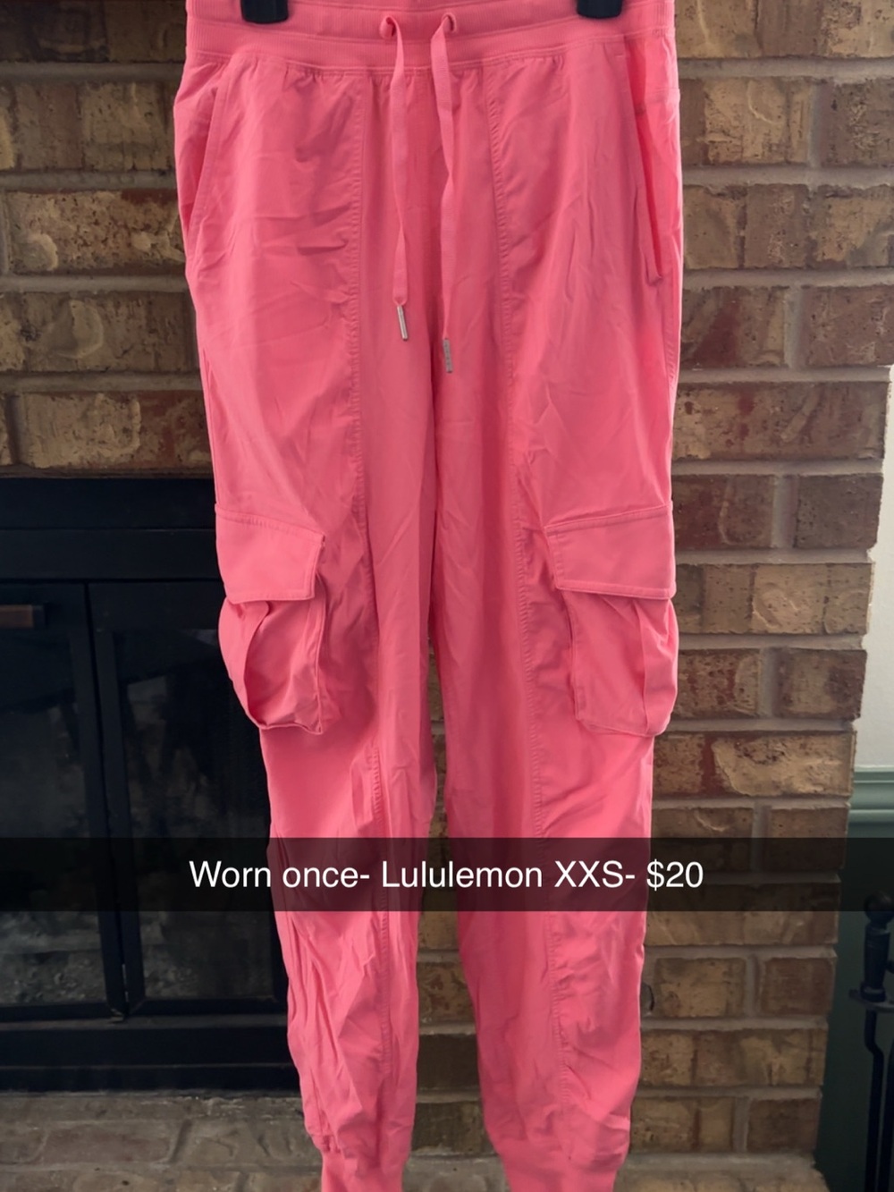 lululemon athletica Coral Pink Cargo Joggers